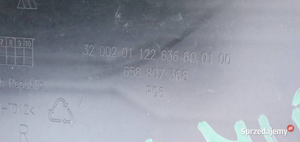 SKODA KAMIQ KRATKA ZDERZAKA PRAWY PRZÓD ATRAPA lubuskie Trzciel
