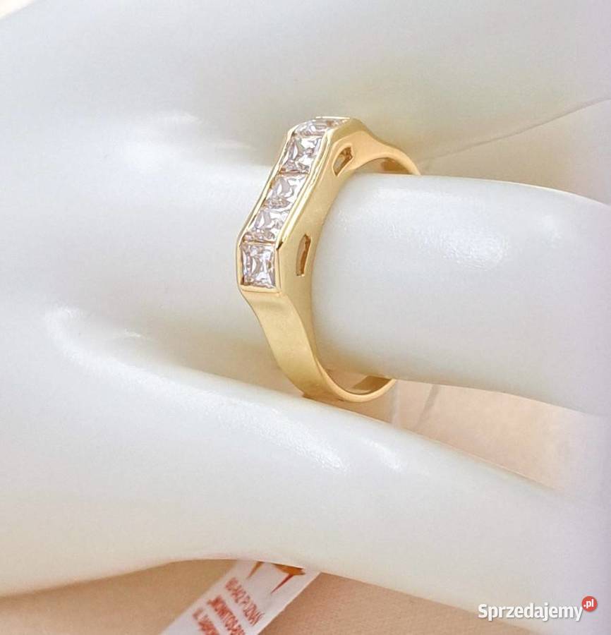 Pierścionek r14 Złoty pr585 Sygnetowy z Poznań