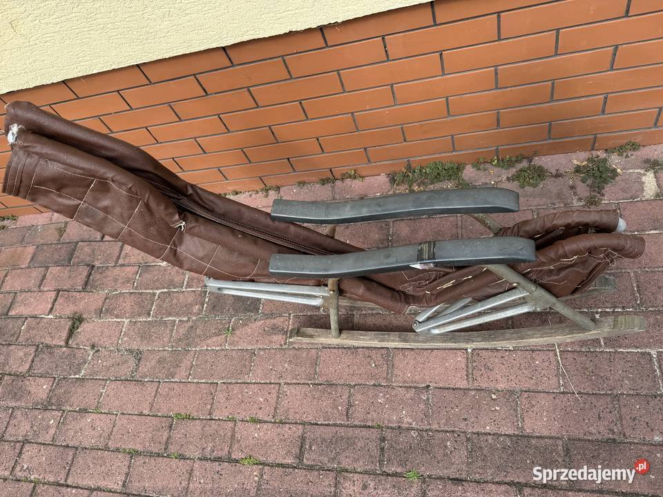 Fotel bujak na biegunach retro PRL vintage art mazowieckie Garwolin