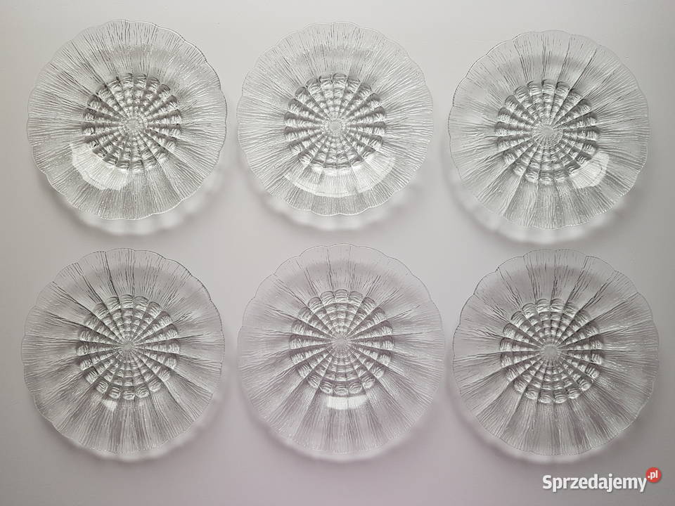 Talerzyki Cora ok19 Ząbkowice szkło PRL Dąbrowa Górnicza