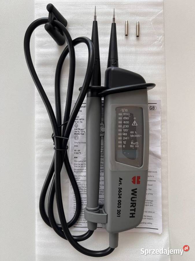Miernik tester dwubiegunowy Wurth Elmo Duo plus Police