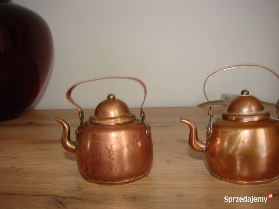 mały miedziany czajniczek Pruszcz Gdański