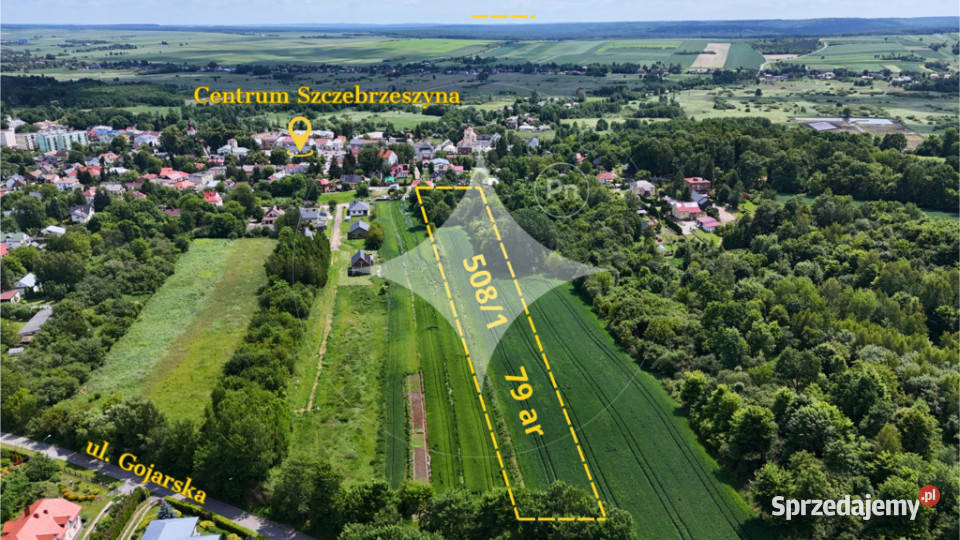 Szczebrzeszyn działka z zabudową i mediami Sprzedaż