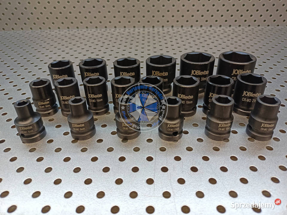 Nasadki udarowe 6kątne 12 832mm 20el CrMo zestaw Nowe