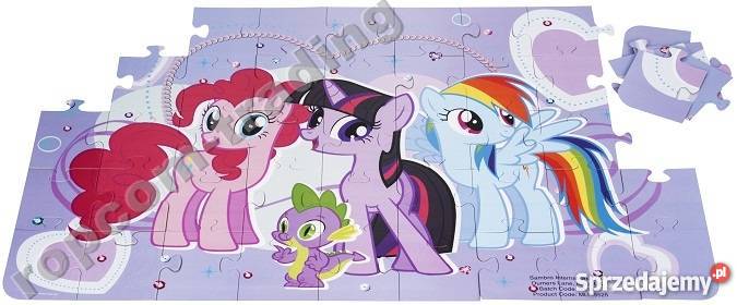 MY LITTLE PONY ŚWIECĄCE Puzzle na ŚCIANĘ 72x48 Papier Mogilany sprzedam
