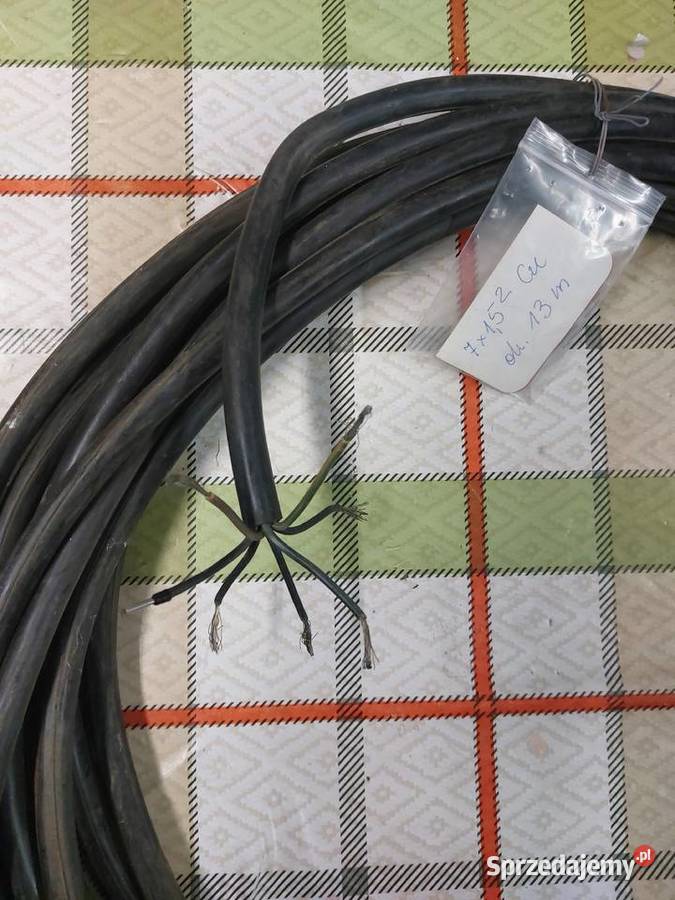 Sprzedam kabel miedziany w gumie 7x15mm2 Łańcut