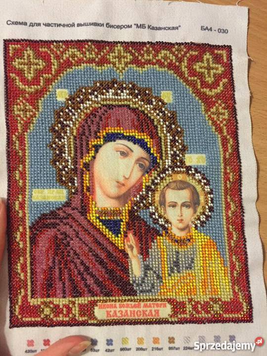 haftowane obrazy z koralikow Warszawa