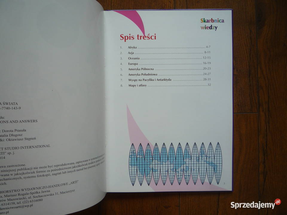 NOWA Książka Skarbnica wiedzy Geografia świata Szczecin