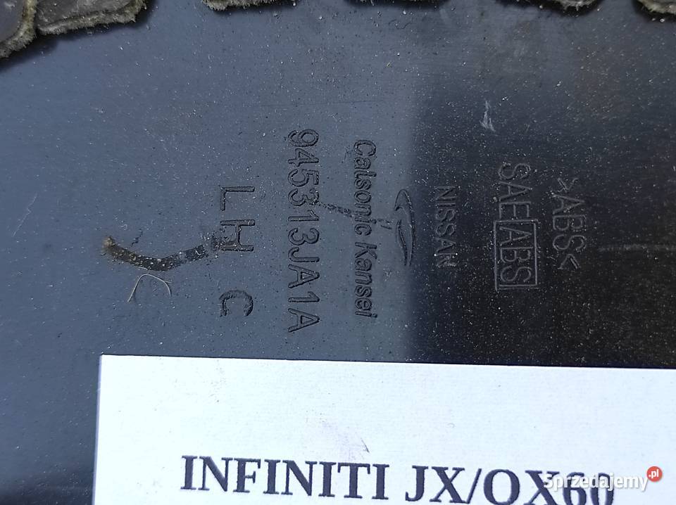 TAPICERKA OSŁONA KONSOLI LEWA INFINITI QX60 JX wielkopolskie Nowy Tomyśl