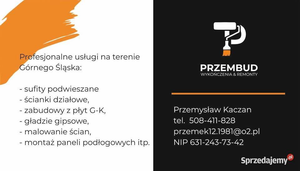 Przyjmę zlecenie Zabrze usługi budowlane
