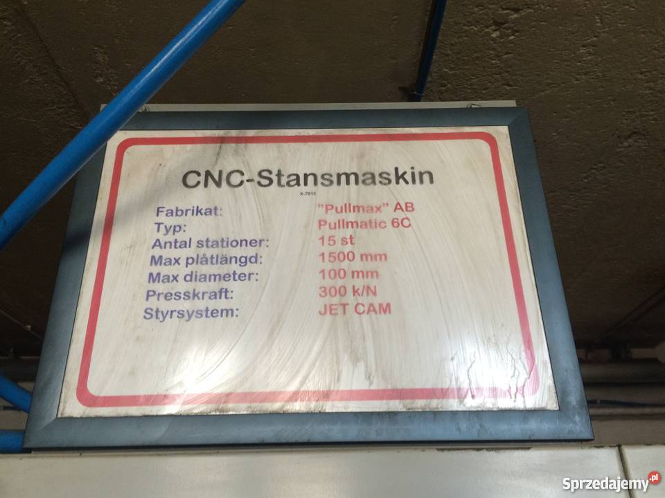 Wykrawarka CNC Pullmax Pullmatic 6C stan Białe Błota