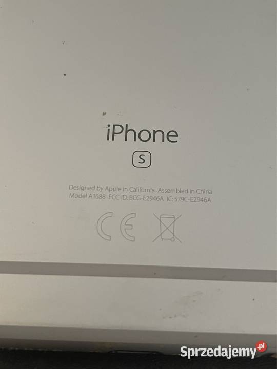 Iphone S 6S A1688 uszkodzony na części Nowa Sól