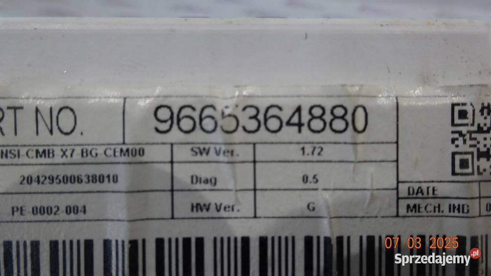 CITROEN C5 II 08r licznik zegary 9665364880
