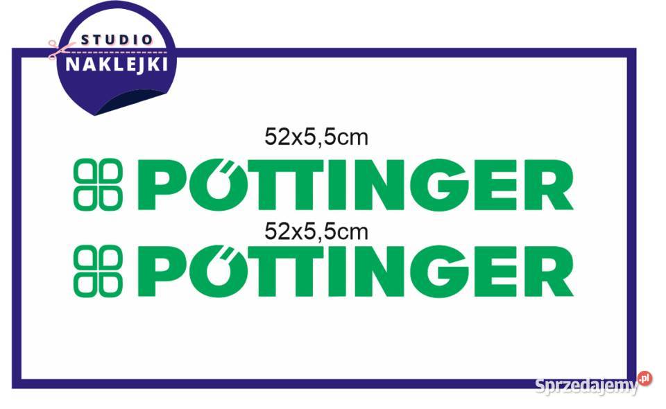 Pottinger naklejki 52x55 siewnik brona Nowy Dwór Mazowiecki