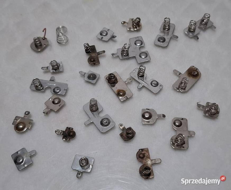 Blaszki styki baterii sprężynki zestaw mix Art Czeladź sprzedam