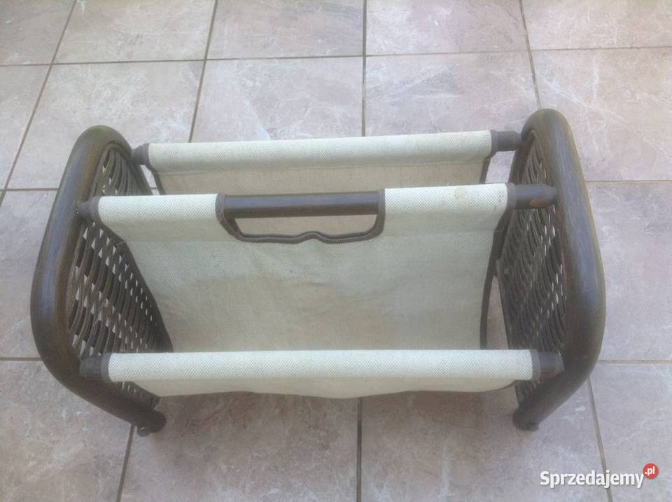 Gazetnik ratanowy dwu komorowy z uchwytem do Półki Opole