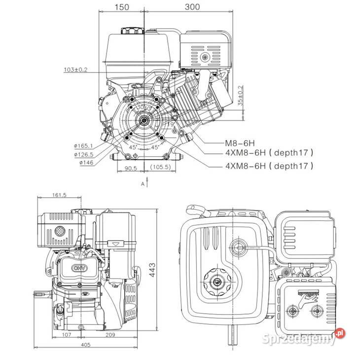 Silnik spalinowy benzynowy Loncin G390F WAŁ 25mm Wrocław