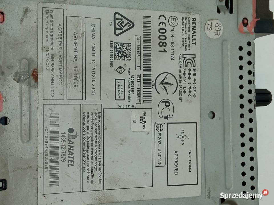 RADIO 281156989R Opel Vectra III 20022008 C Sprzęt audio fabryczny