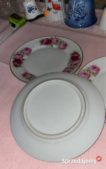 Talerzyk deserowy Róża Cecylie Bez sygnatury pomorskie Gdańsk
