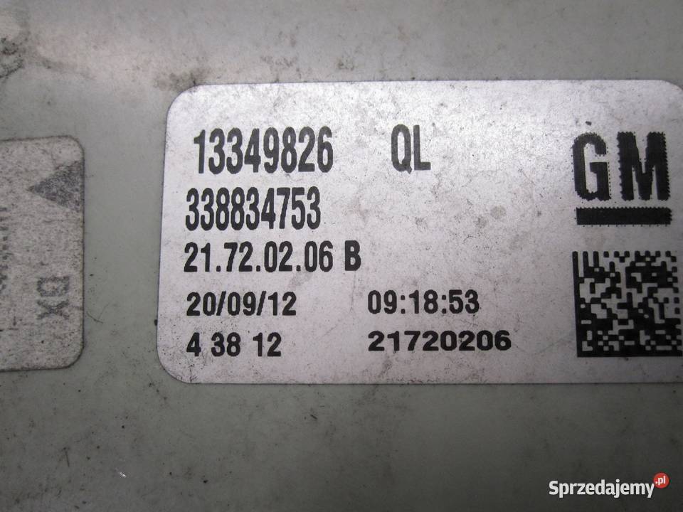 OPEL ZAFIRA B 12r lampa prawy tył 13340926