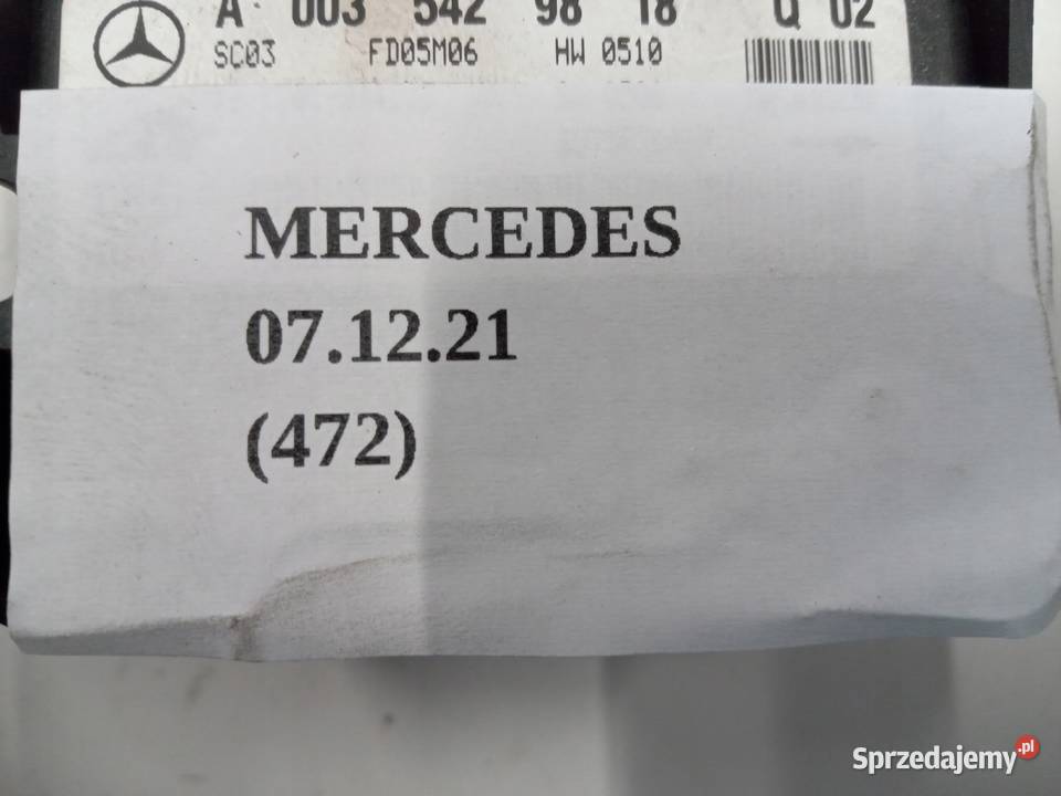 MODUŁ CZUJNIK ESP MERCEDES W203 CLK W209 SLK wielkopolskie Nowy Tomyśl