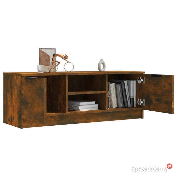 Szafka pod TV przydymiony dąb 197x35x52 WM817132 Warszawa