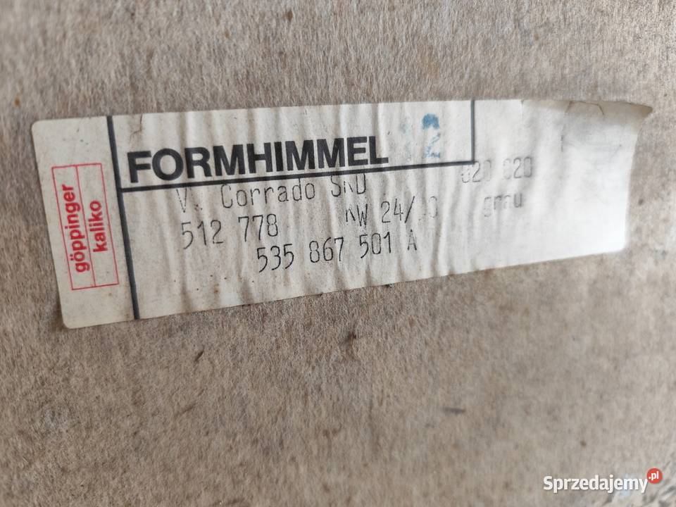 Vw Corrado podsufitka oryginał Śląsk Chorzów