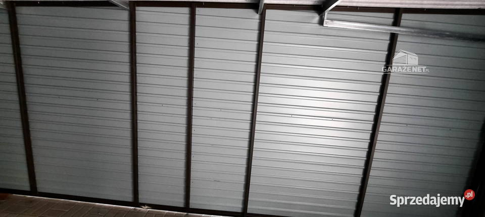 GARAŻ BLASZANY 6m x 6m SPAD TYŁ 2X BRAMA UCHYLNA małopolskie Łapanów