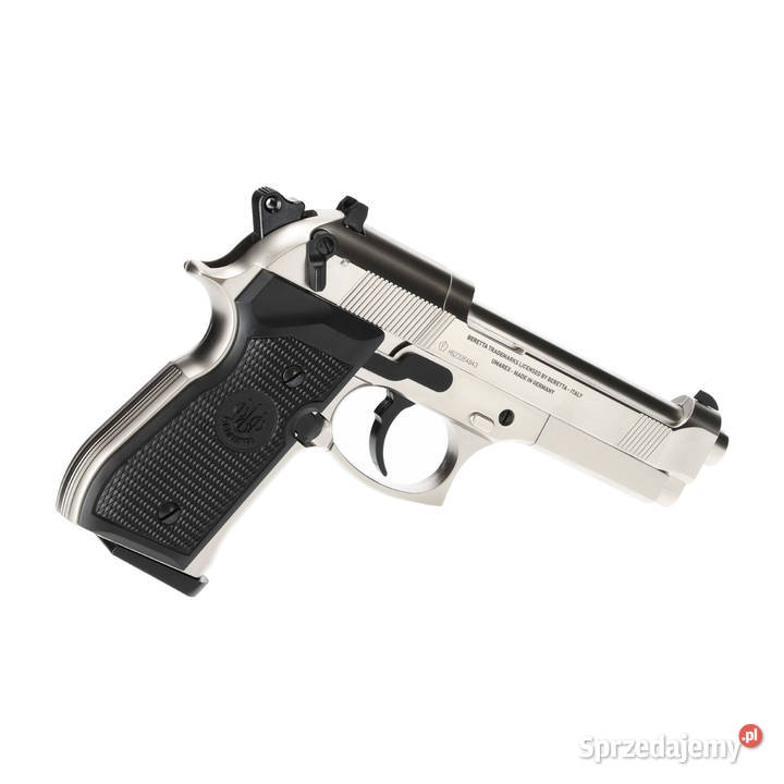 Pistolet wiatrówka Beretta M92 FS nikiel 45 mm Sporty strzeleckie i myślistwo Warszawa sprzedam