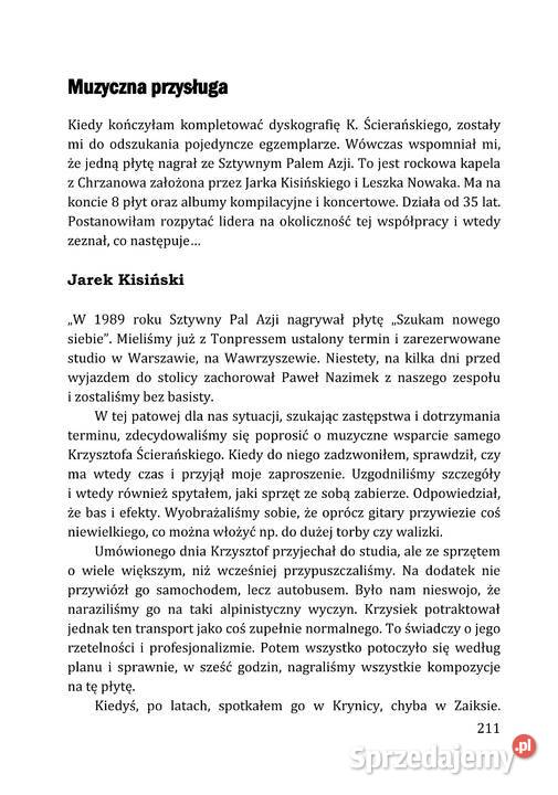 Krzysztof Ścierański z basem życie Ebook 2025 Chrzanów