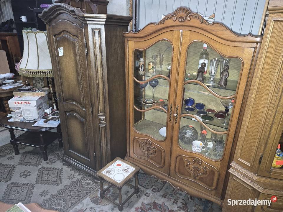 Meble używane z Niemiec dębowe komoda szafa 225cm