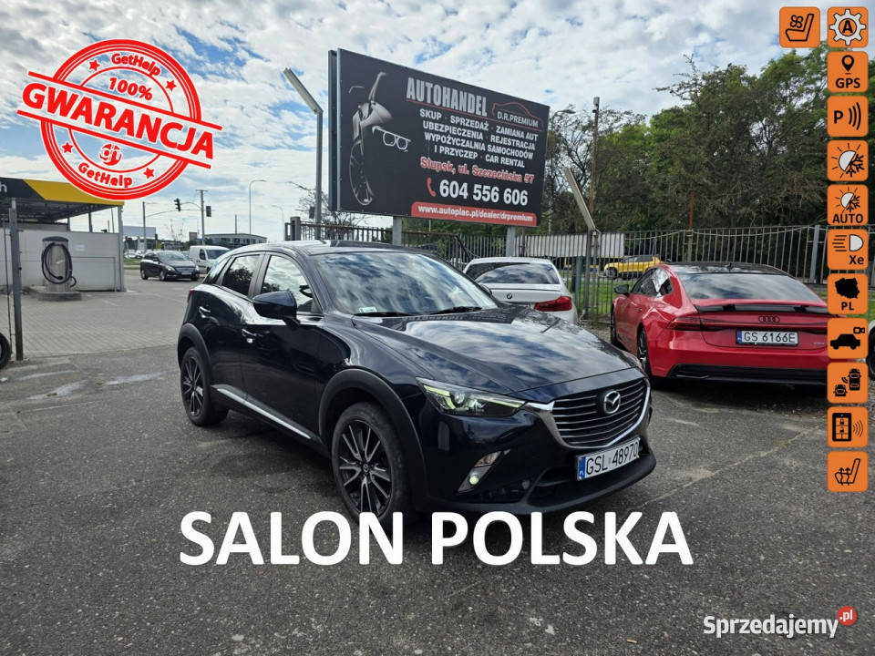 Mazda CX3 20 Benzyna 120 Kamera Bluetooth HeadUP czujnik deszczu pomorskie Słupsk