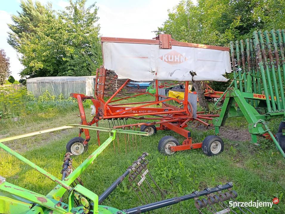 Przewracają kuhn zgrabiarka Deutz fahr