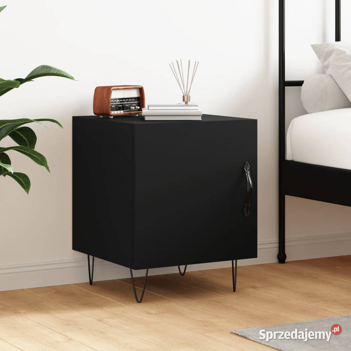 Szafka nocna czarna 40x40x50 materiał Warszawa