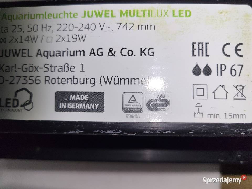 Belka Juwel MultiLux LED 92 do akwarium Juwel Zduńska Wola