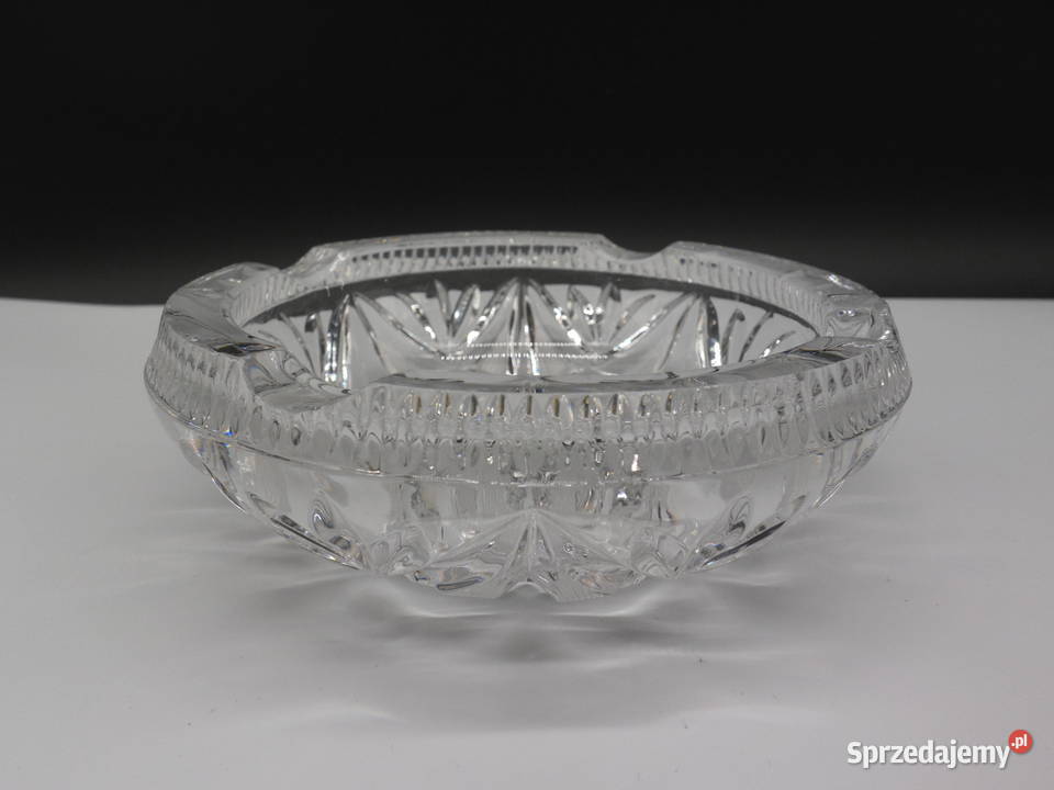 Kryształowa Popielniczka VINTAGE Lausitzer Glas wielkopolskie Raszków