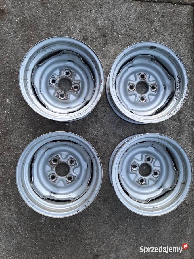 Felgi stalowe Opel Kadett B 4x12 zabytkowe Średnica 12" Borek Szlachecki sprzedam