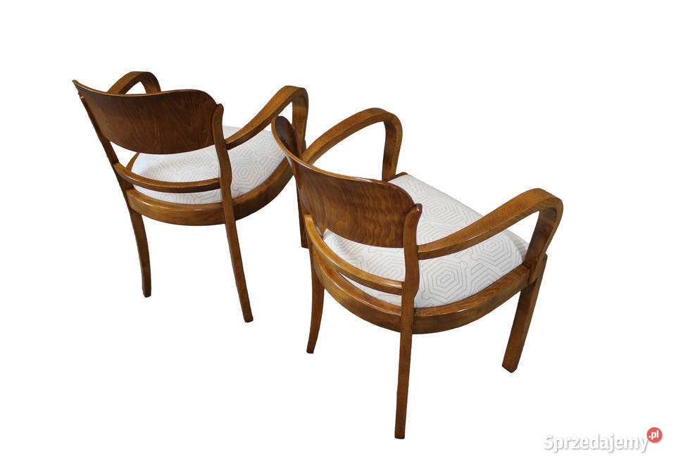 Para niepowtarzalnych foteli art deco renowacji Zielonka