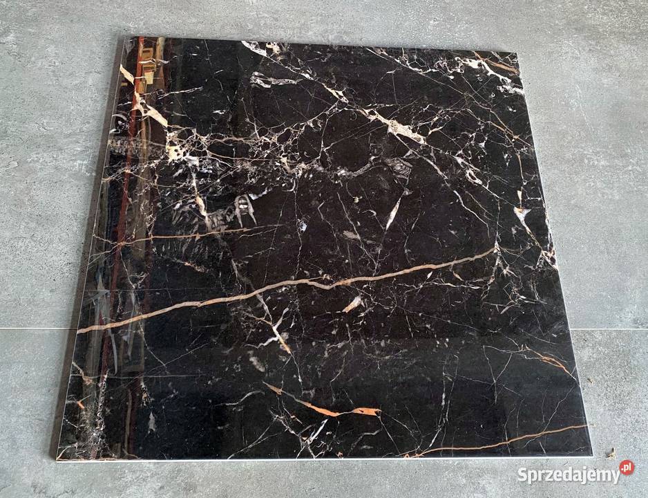 GRES POLEROWANY MARQUINA GOLD ŻYŁKA 60x60 wysoki łódzkie Łask