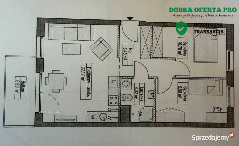 Nowe 3 pokoje w VISTA z garażem w Gdańsk