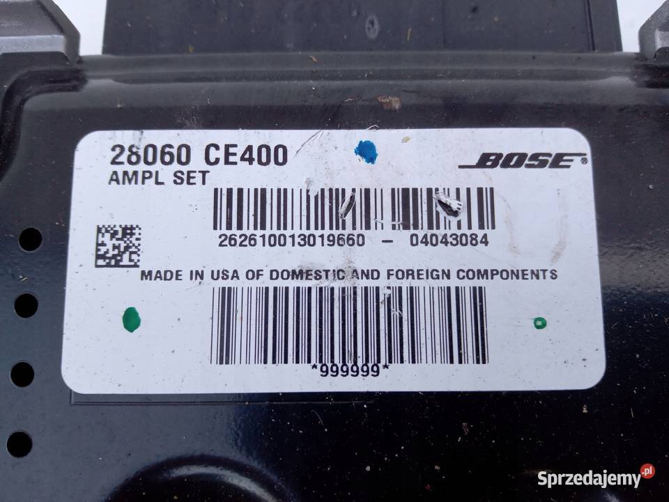WZMACNIACZ BOSE NISSAN MURANO Z50 Nowy Tomyśl sprzedam