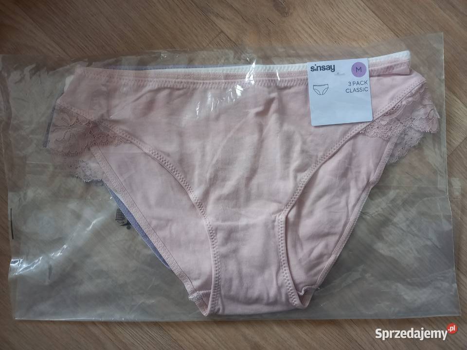 figi damskie z koronką Sinsay 3pak M sprzedam