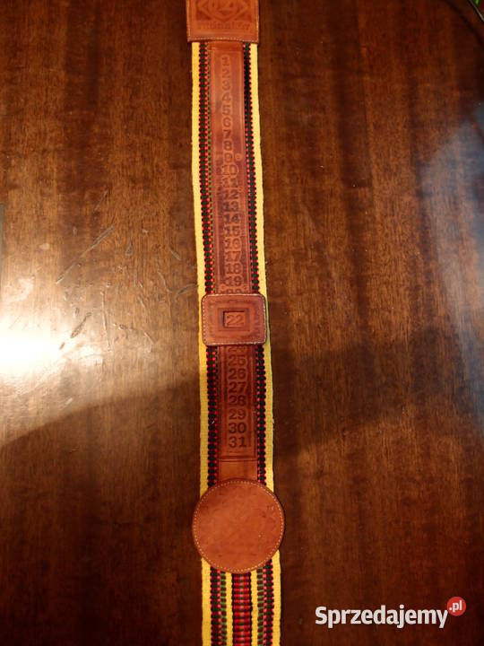 Oryginalny stary skórzany Kalendarz ścienny łódzkie Łódź