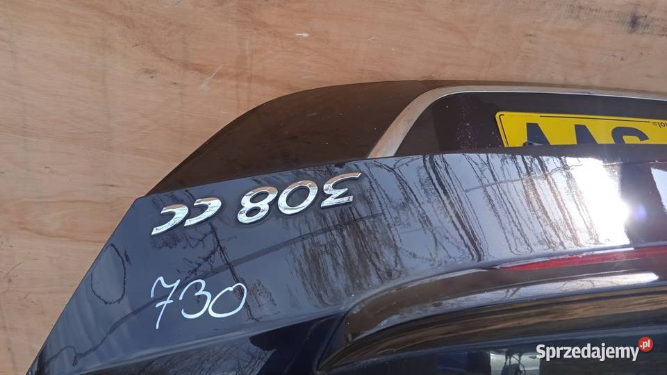 PEUGEOT 308 I CC CABRIO KLAPA TYŁ KDJ Zbierkowo
