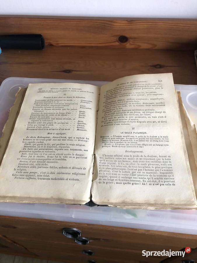 Stara książka z 1875 roku w języku francuskim Olkusz