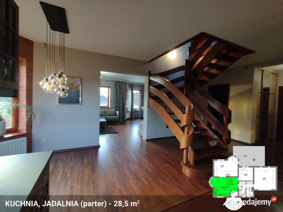 Dom koło Brzeska Okocim 229m2 działka 28 ar balkon Maszkienice