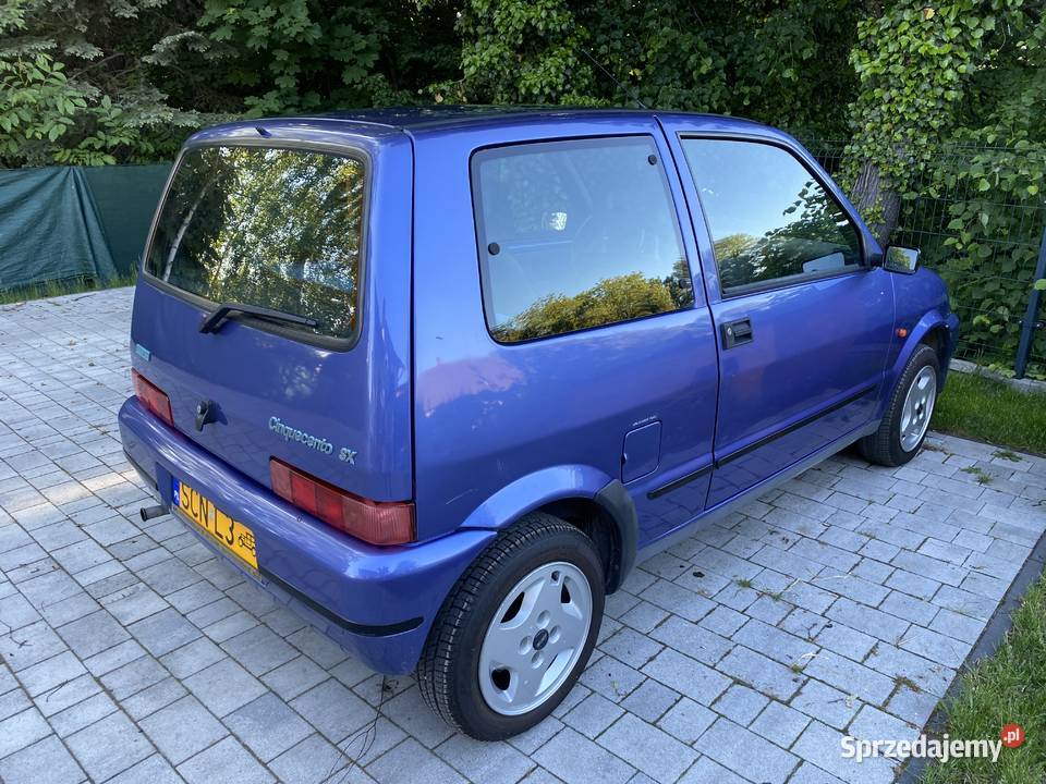 Fiat Cinquecento SX 1996 Żółte Tablice Unikat 178630km Bielsko-Biała