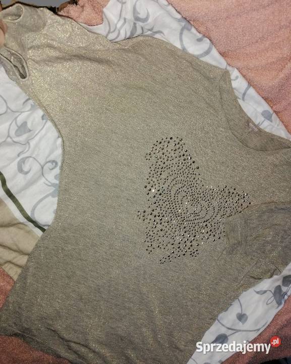 ORSAY nowa beżowozłota Bluzka bluzeczka koszulka wielkopolskie Leszno