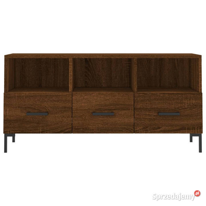 Szafka pod TV brązowy dąb 102x36x50 WM829043