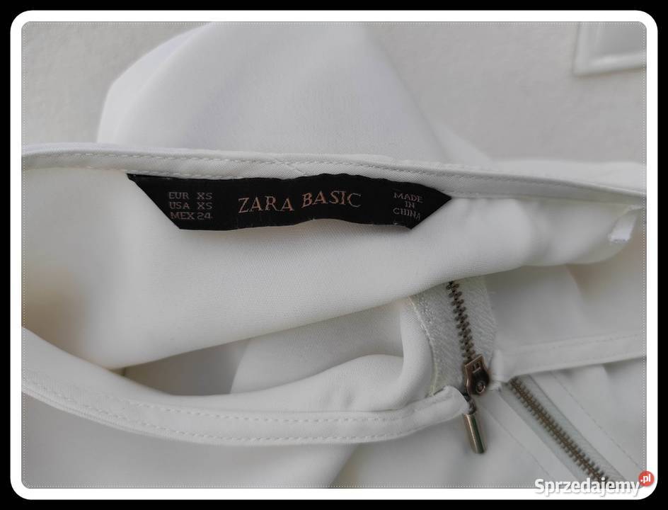 Zara basic biała bluzka koszula damska XS 34 36 Płock sprzedam